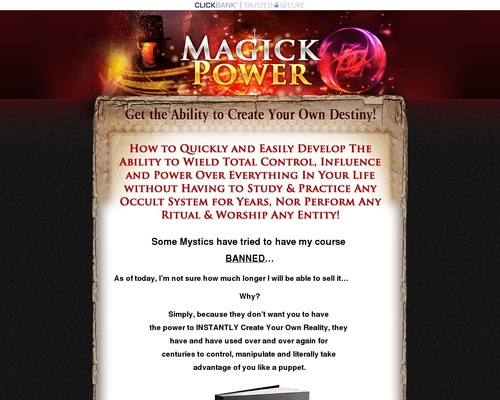 Get the Final Magick Energy…the Skill to Outline Your Personal Future!